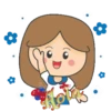 niña cute azul ️ 25