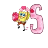 ABC Bob Esponja Corazones 24