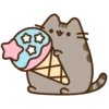 Pusheen eating 2 8