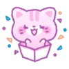 ️Purple and pink cat  MOV 12