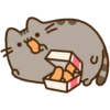Pusheen eating 2 20