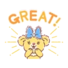 UNIBEARSITY NEW  ANIMATED STICKERS 9