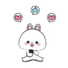 Vanilla Rabbit 5 Animated Stickers @kal_pc 12