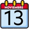 CALENDARIO NOVIEMBRE 2023 BLANCA AT 13