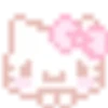 Hello Kitty pixeles 8