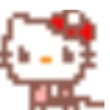 Hello Kitty pixeles 13