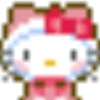 Hello Kitty pixeles 18