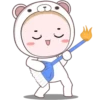 ‍ ️Cosplay White Bear MOV. 16