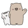 Mr. bear and his cutie cat .MOV 9