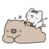 Mr. bear and his cutie cat .MOV 11