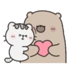 Mr. bear and his cutie cat .MOV 18