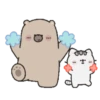 Mr. bear and his cutie cat .MOV 21