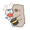 Mr. bear and his cutie cat .MOV 22