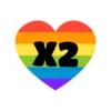 corazón arcoiris 8