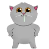 Grey Kitten 2  (mov)  ‍ 6