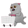 Grey Kitten 2  (mov)  ‍ 22