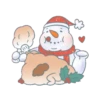snowman merry xmas 19