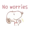 Fluffy Snoopy's Caring Stickers 6