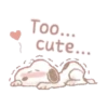 Fluffy Snoopy's Caring Stickers 11