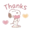 Fluffy Snoopy's Caring Stickers 13