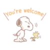 Fluffy Snoopy's Caring Stickers 15