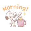 Fluffy Snoopy's Caring Stickers 17