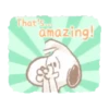 Fluffy Snoopy's Caring Stickers 18