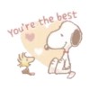 Fluffy Snoopy's Caring Stickers 20