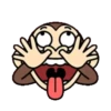 Funny Monkey Emoji 10