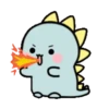 Moving Dinosaurs Emoji 17