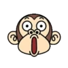 Funny Monkey Emoji 20