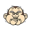 Funny Monkey Emoji 18