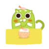 Green cat sandy 6