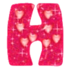 ABC Corazones Brillosos 13