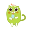 Green cat sandy 9