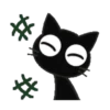 ‍ Monochrome cat 2 ‍  MOV 7