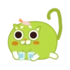 Green cat sandy 12