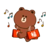 BROWN & FRIENDS 新年動態貼圖 18