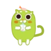 Green cat sandy 21
