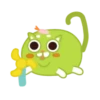 Green cat sandy 22