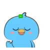 Pássaro azul fofo 6