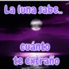 La luna sabe.. cuánto te extraño