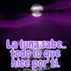 La luna sabe.. todo lo que hice por ti.