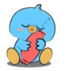 Pássaro azul fofo 14