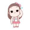 niña cute rosa ️ 18