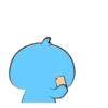 Pássaro azul fofo 23