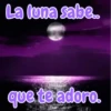 La luna sabe.. que te adoro.