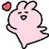️ Pink Rabbit heart  MOV 6