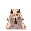 Cute girl with 3 eyes 13