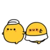 Cute egg yolk couple daily 23